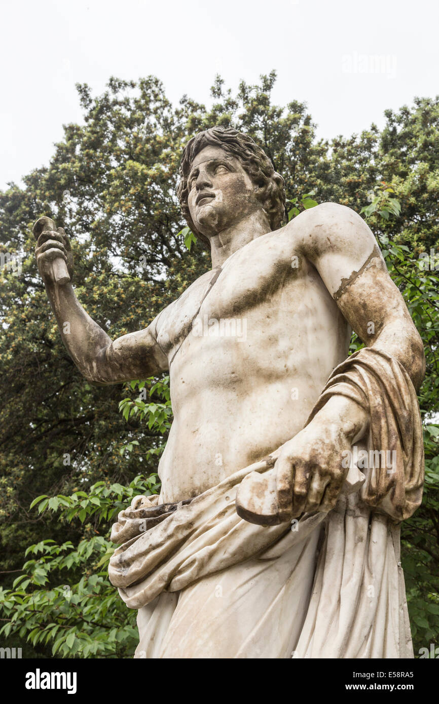 Marble statue in the Vatican Gardens, The Vatican, Rome Stock Photo - Alamy