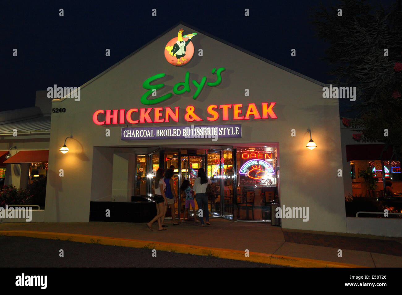 Edy's Peruvian style charcoal broiled chicken (pollo a la brasa) and