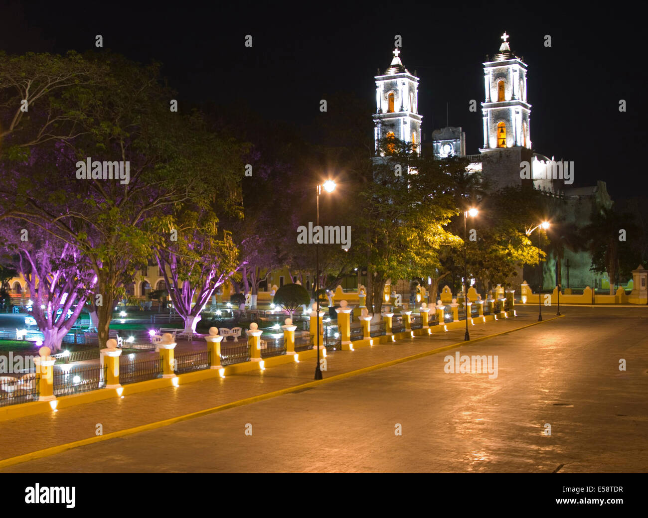Valladolid Plaza, Yucatan, Mexico Stock Photo