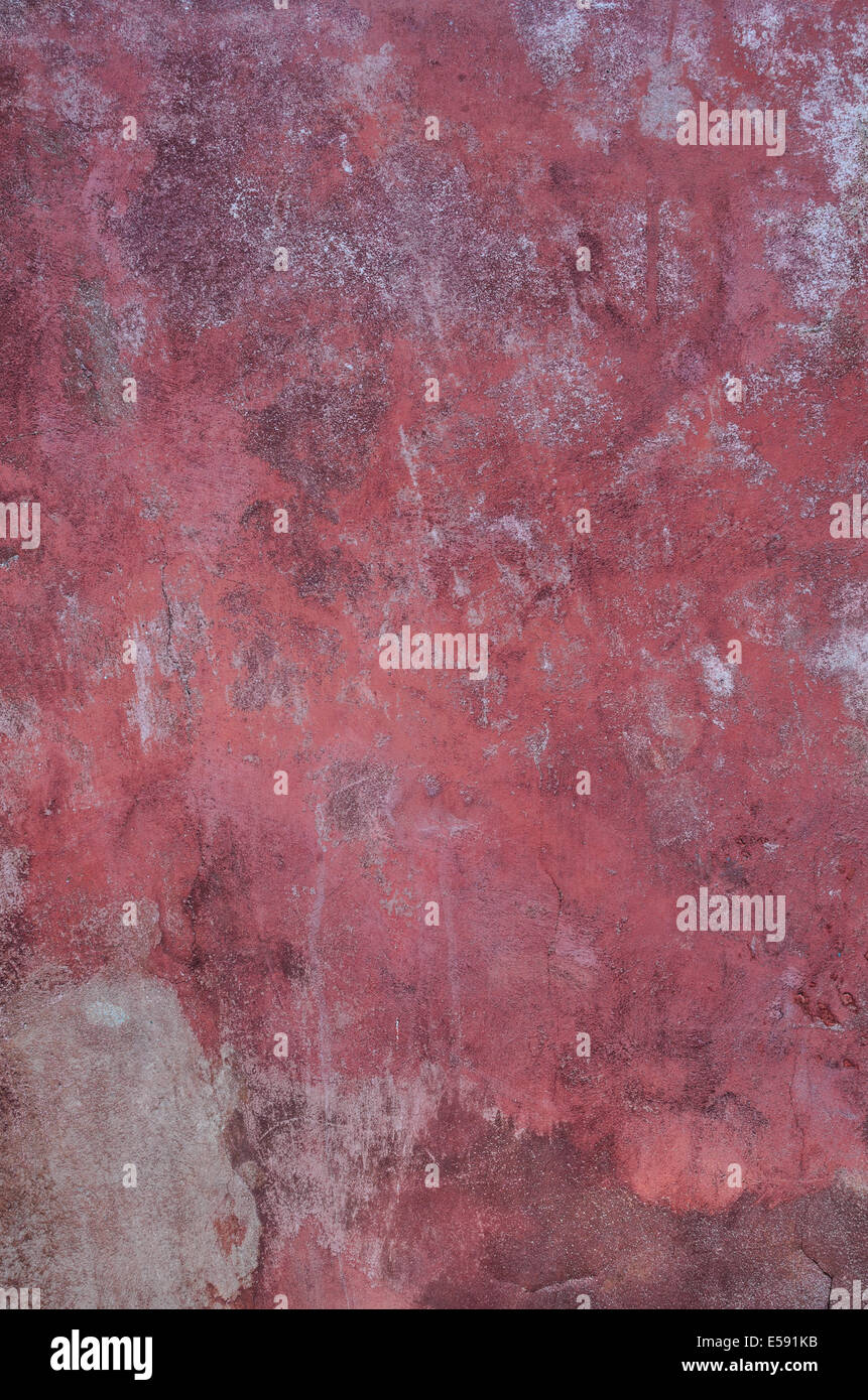 texture of dark pink wall plaster background Stock Photo