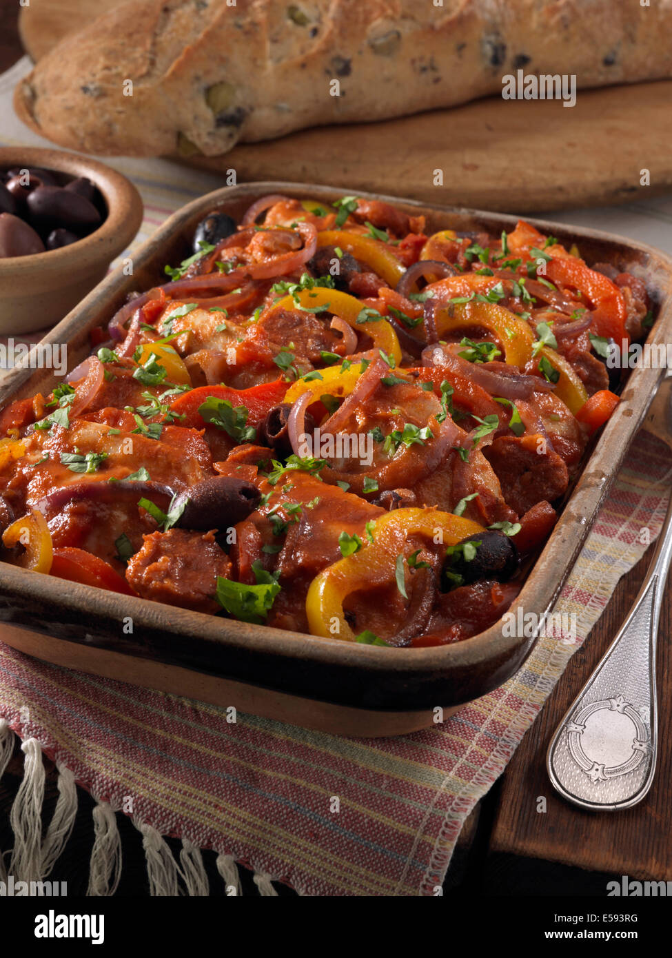 Boneless skinless chicken thighs hires stock photography and images