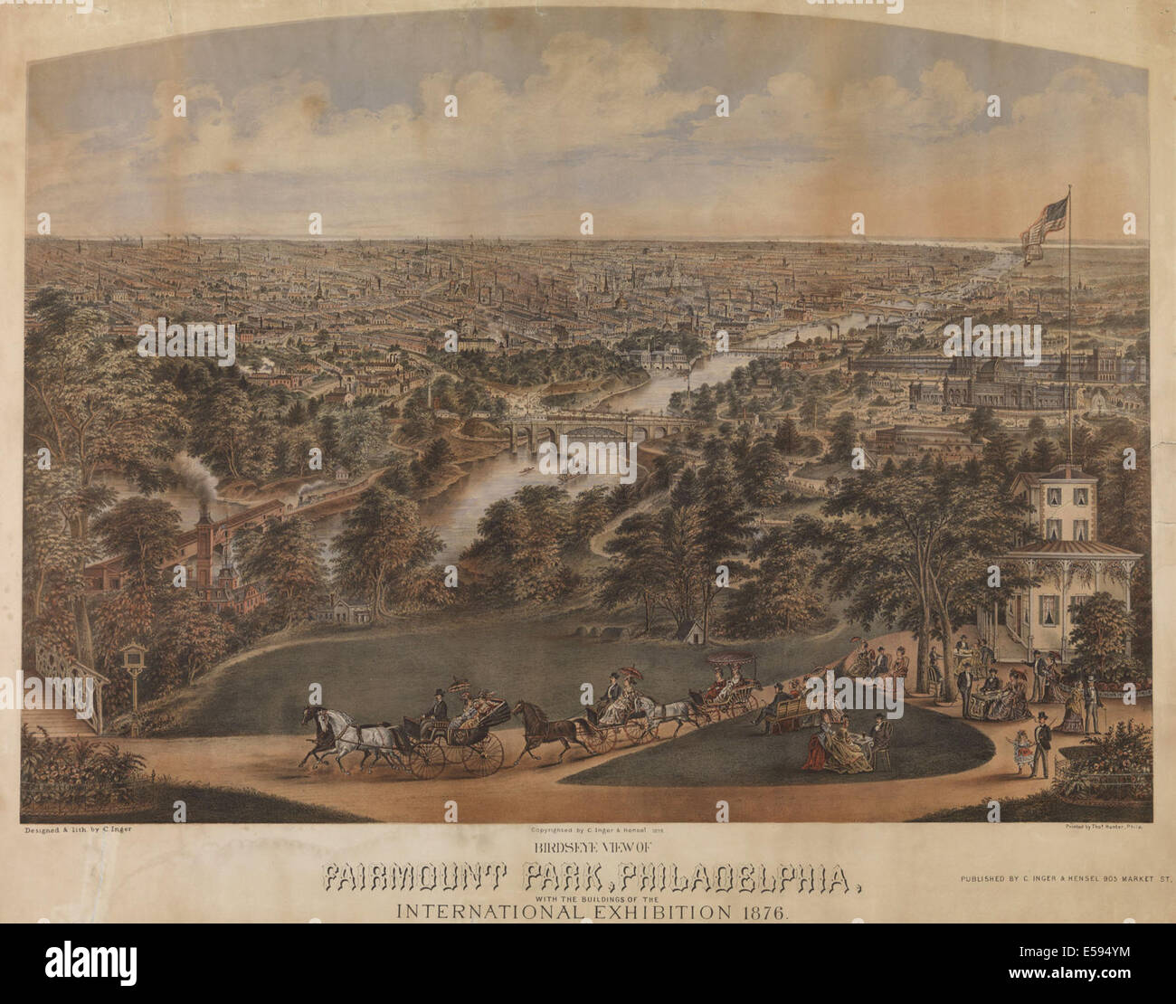 Birds eye view centennial park hi-res stock photography and images - Alamy