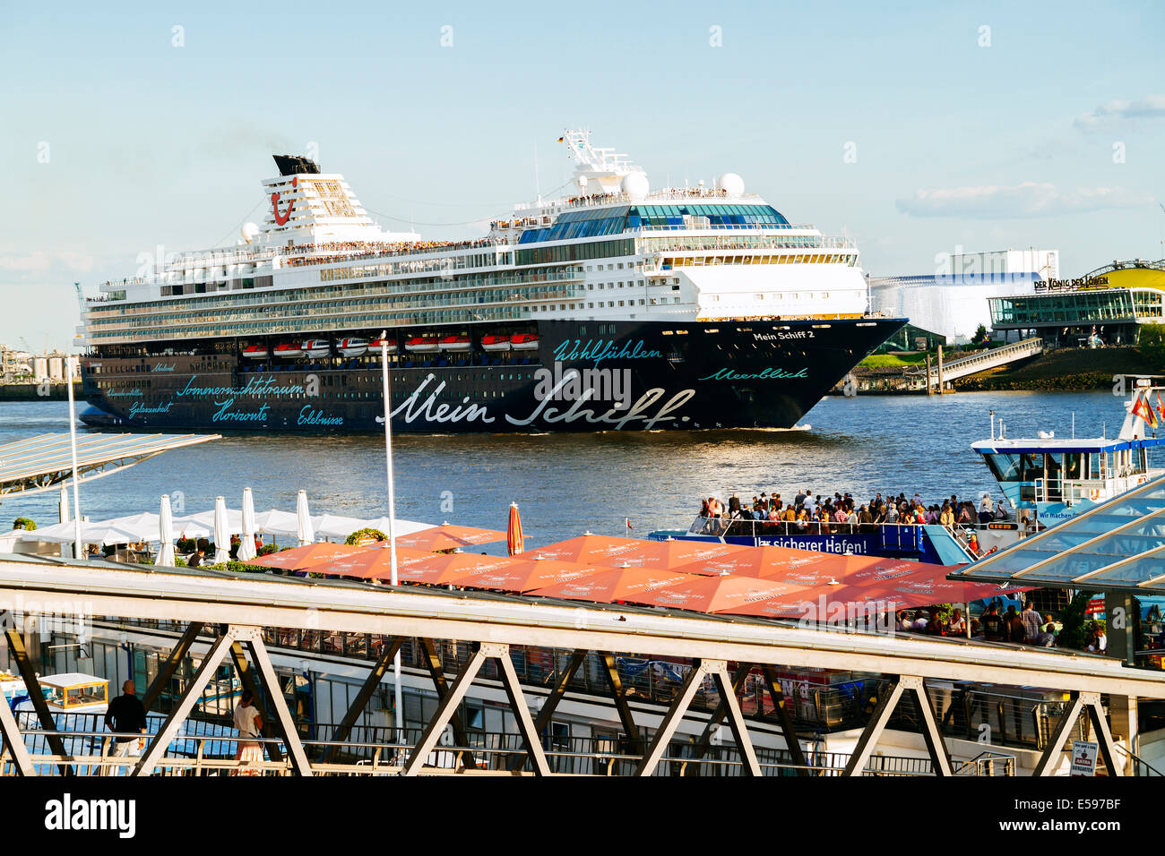 Germany Hamburg Port Of Hamburg Cruise Ship Mein Schiff 2