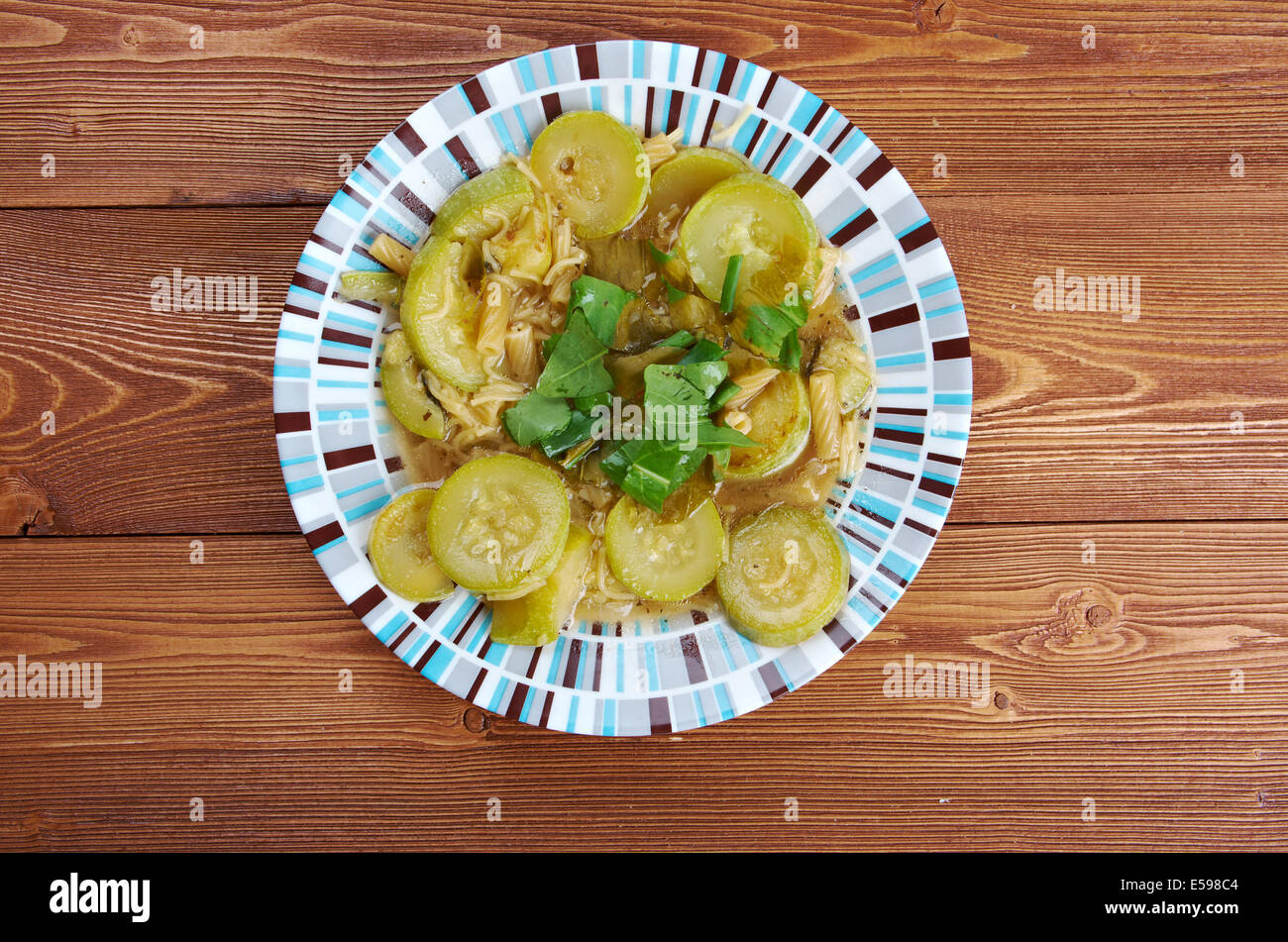 Minestra di zucchine - Italian zucchini soup Stock Photo - Alamy