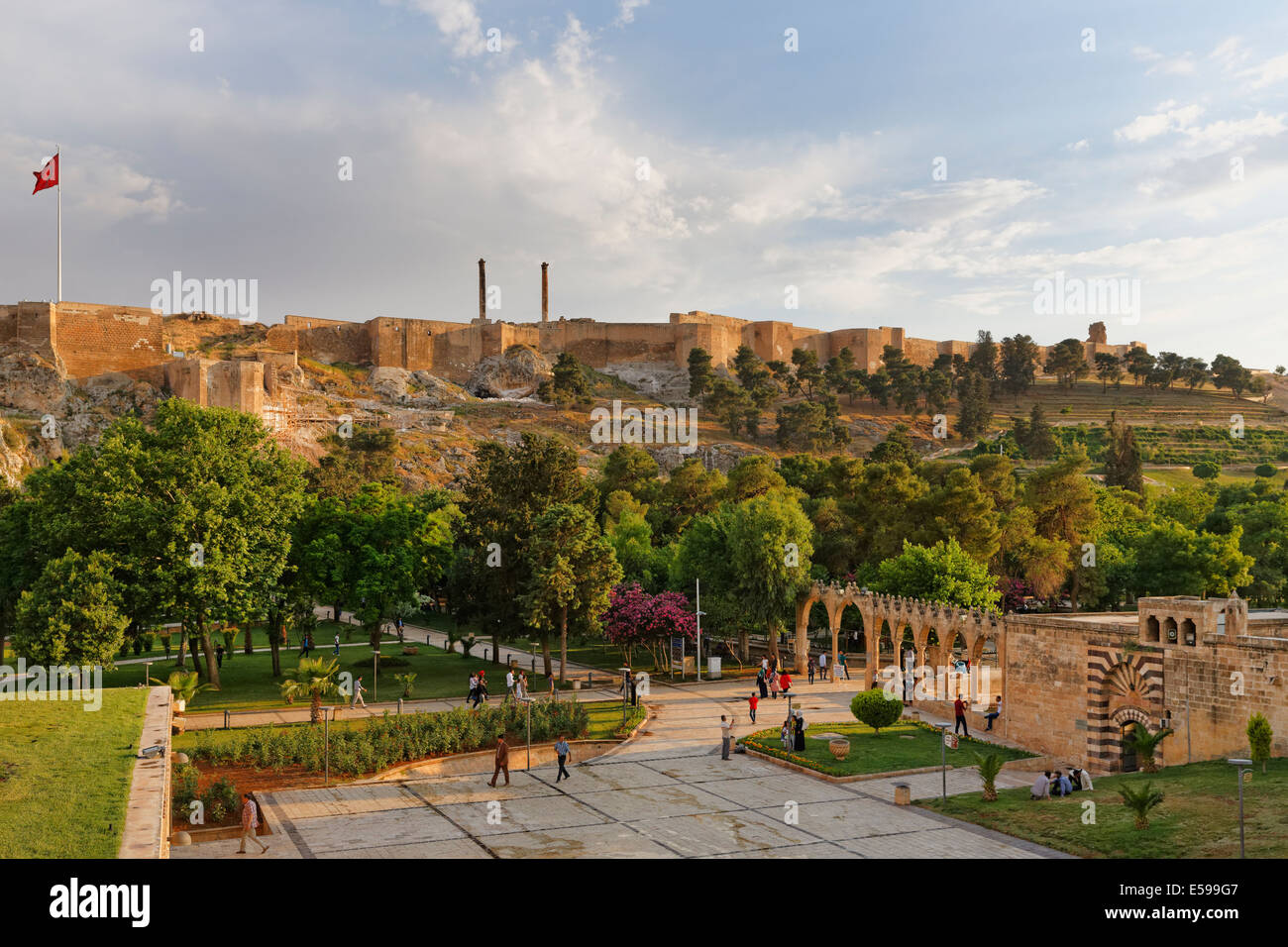 Turkey, Anatolia, Sanliurfa, Urfa citadel, Urfa Kalesi Stock Photo