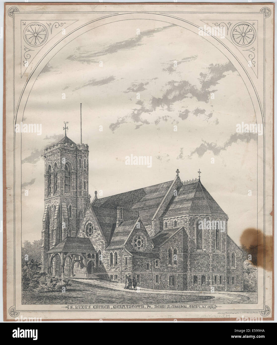 S. Luke's Church, Germantown, Pa Stock Photo Alamy