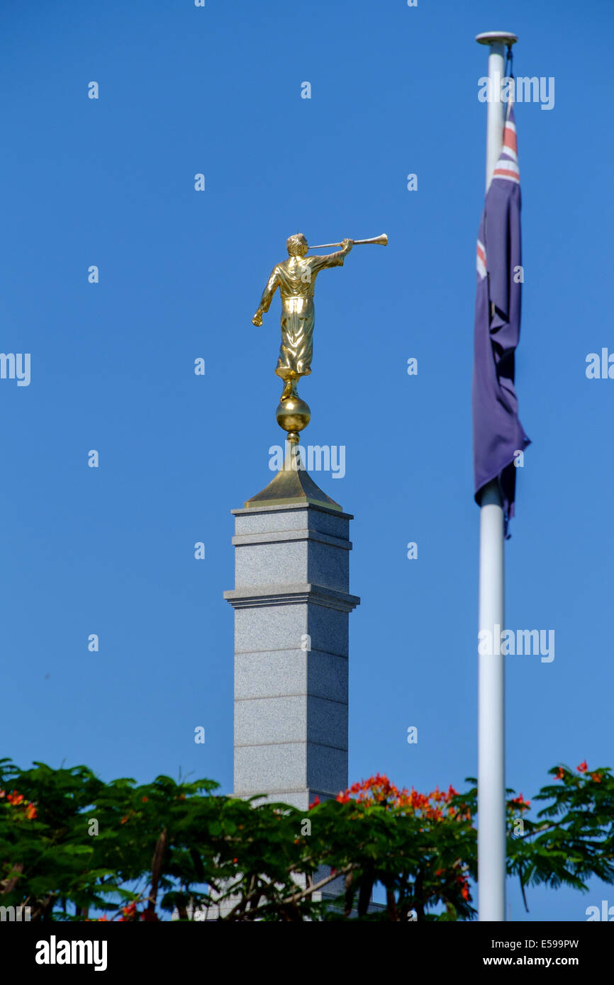 Mormon Temple statue, Brisbane, Queensland Australia Stock Photo Alamy