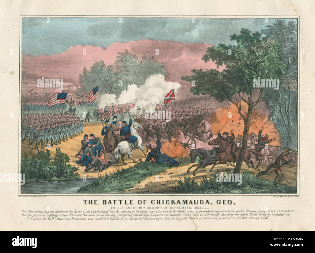 Chickamauga 1863 hi-res stock photography and images - Alamy