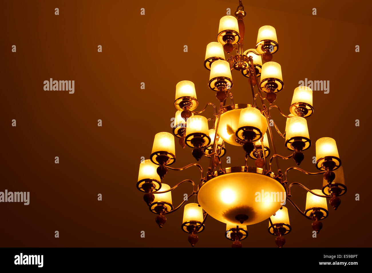 Ceiling light beautiful shape Stock Photo Alamy
