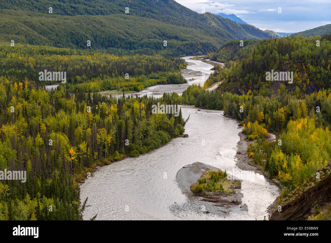 Matanuska river, Alaska, USA Stock Photo
