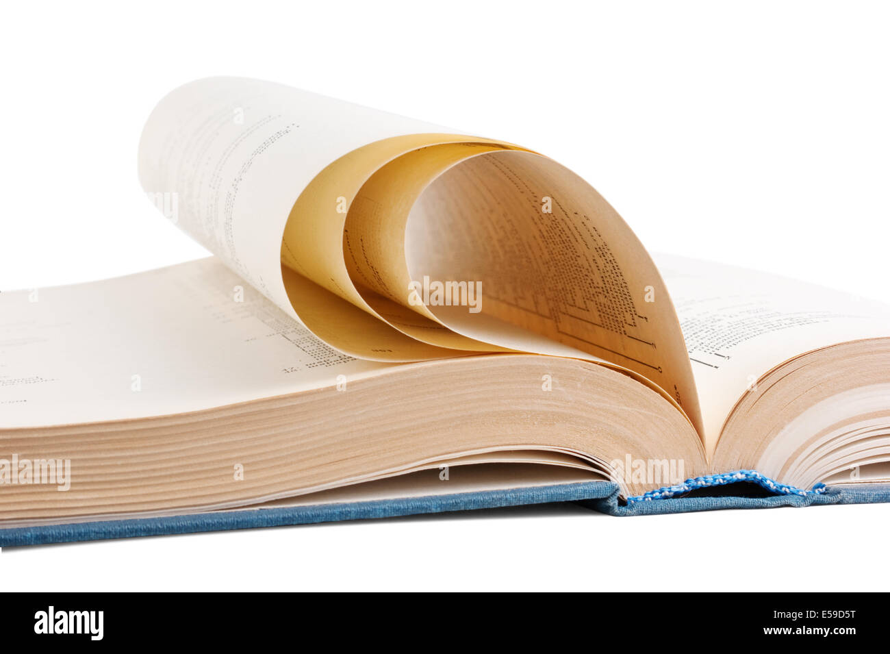 open book isolated on a white background Stock Photo - Alamy