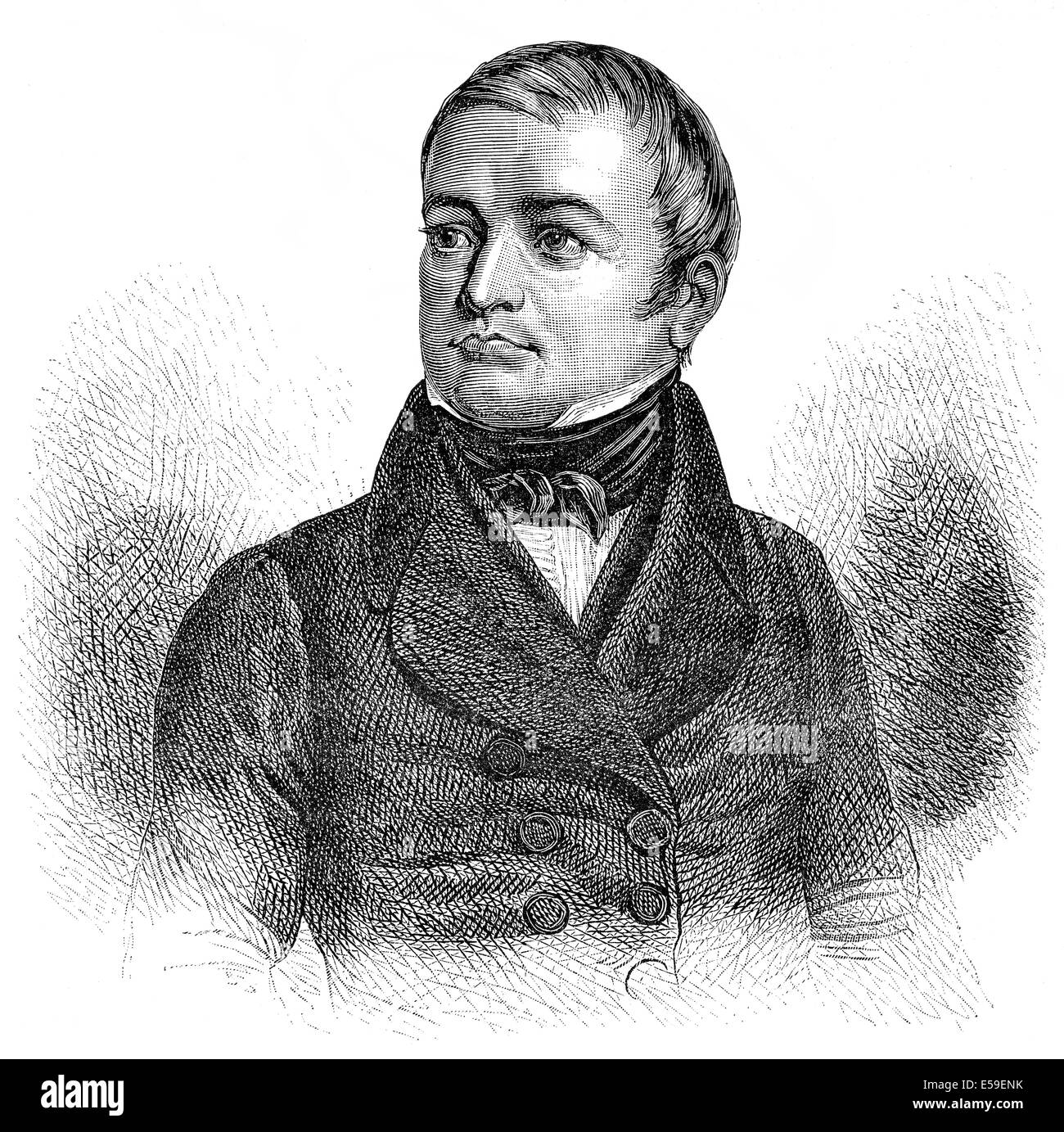 Louis Adolphe Thiers, 1797 - 1877, a French politician and historian, Louis Adolphe Thiers, 1797 - 1877, ein französischer Polit Stock Photo