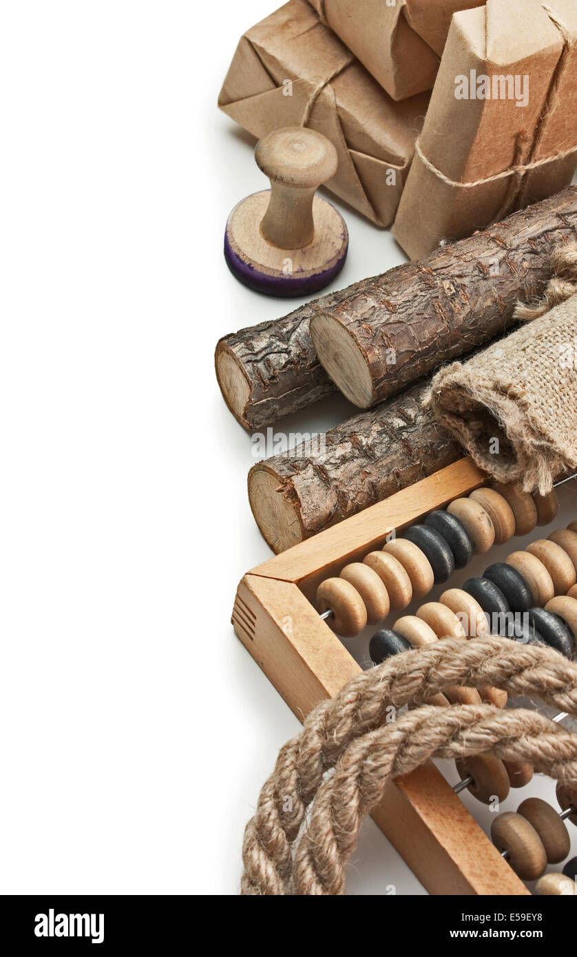 miscellaneous object in cargo office isolated on a white background ...