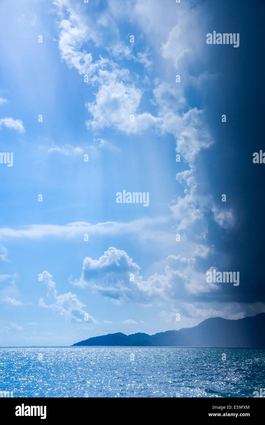 Cloud sky sea blue landscape Stock Photo