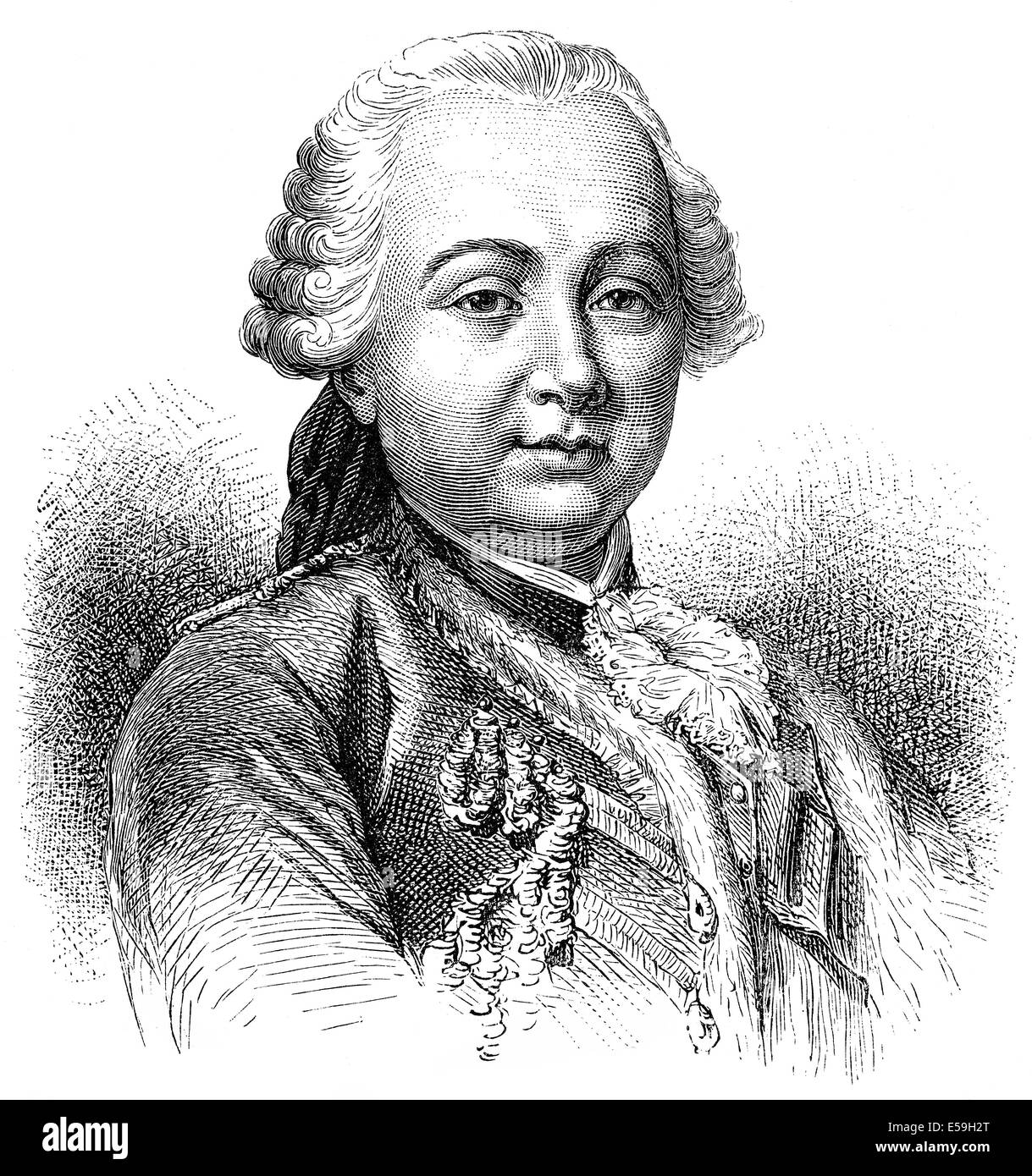 Étienne-François, comte de Stainville, duc de Choiseul, 1719-1785, a French military officer, diplomat and statesman, Stock Photo