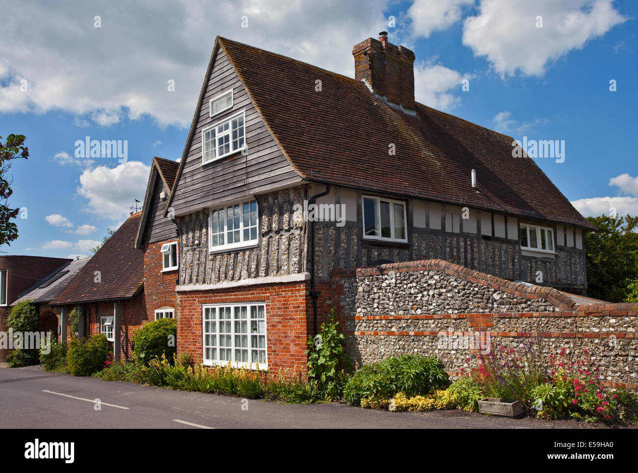 Cottages, East Meon, Hampshire, England Stock Photo Alamy