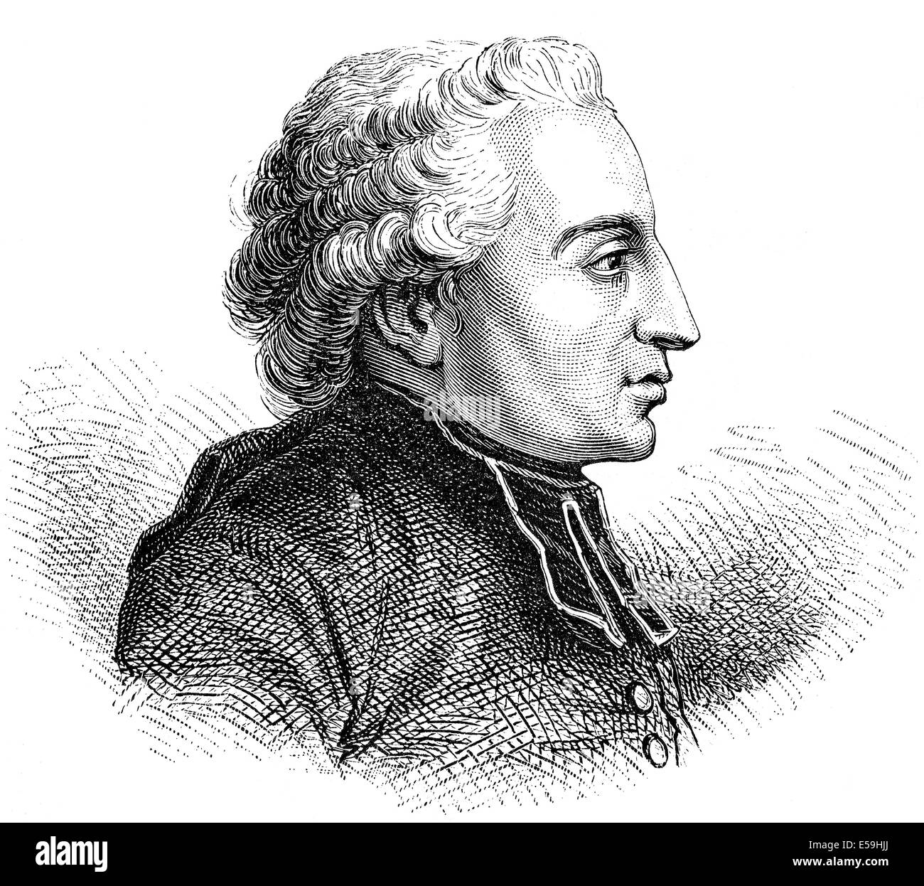 Emmanuel Joseph Sieyès, Abbé Sieyès 1748-1836, a French Roman Catholic abbé, clergyman and political writer, Stock Photo
