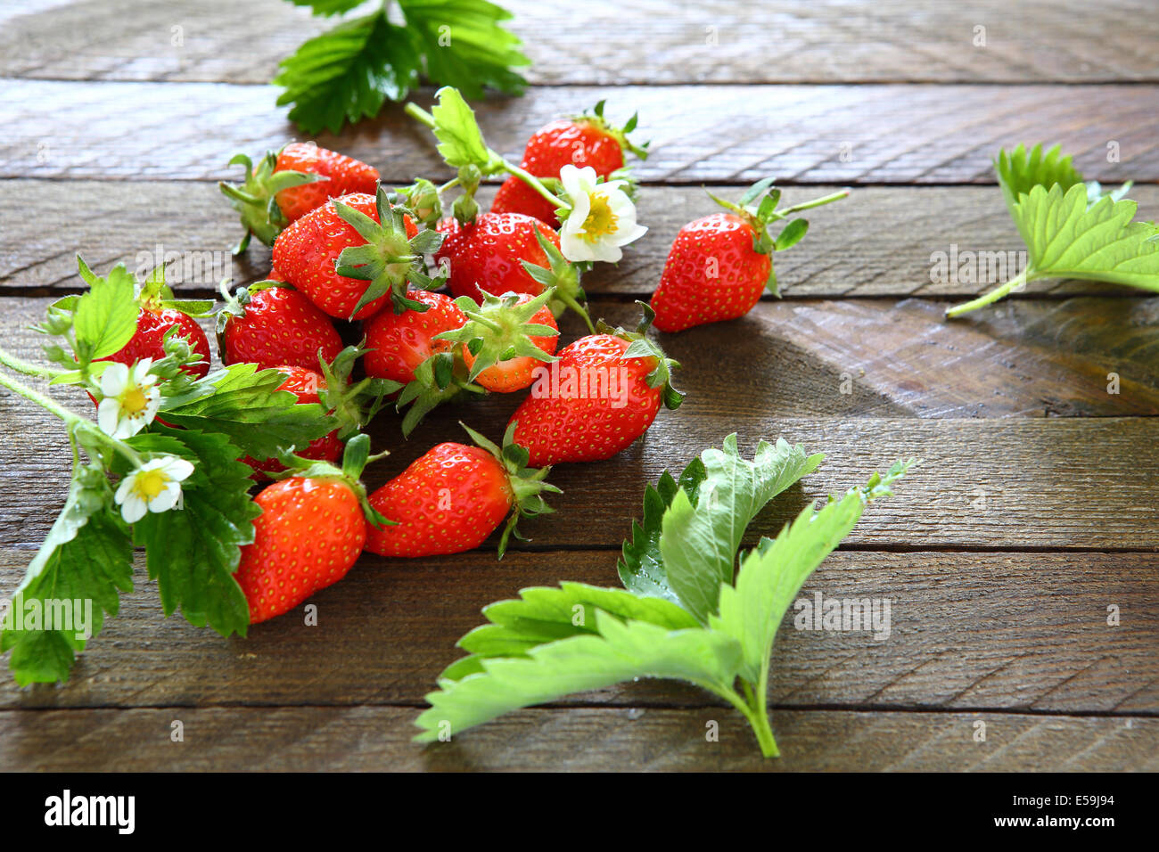 summer berries - strawberries, food closeup Stock Photo - Alamy