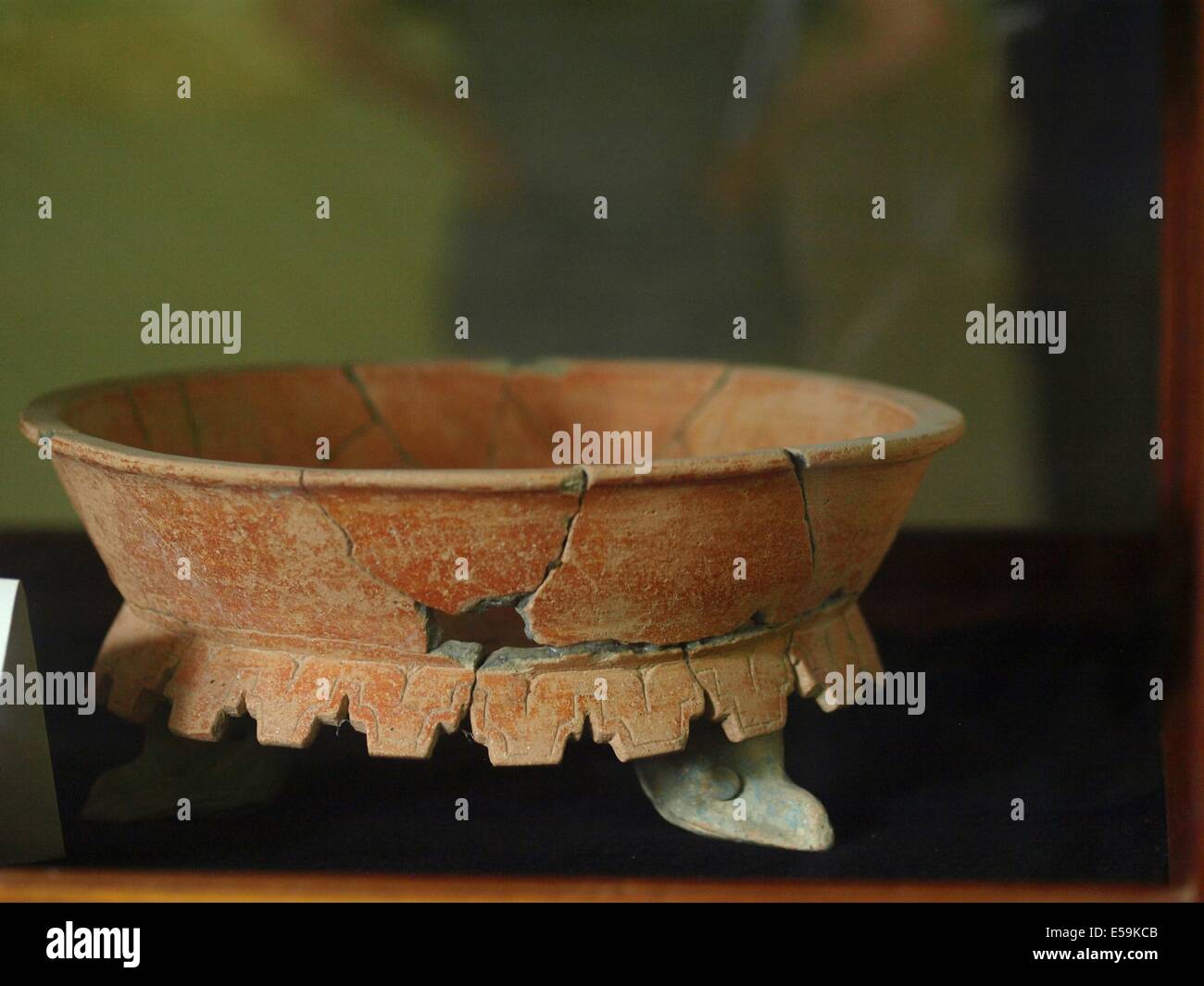 Ancient Mayan pottery. Stock Photo