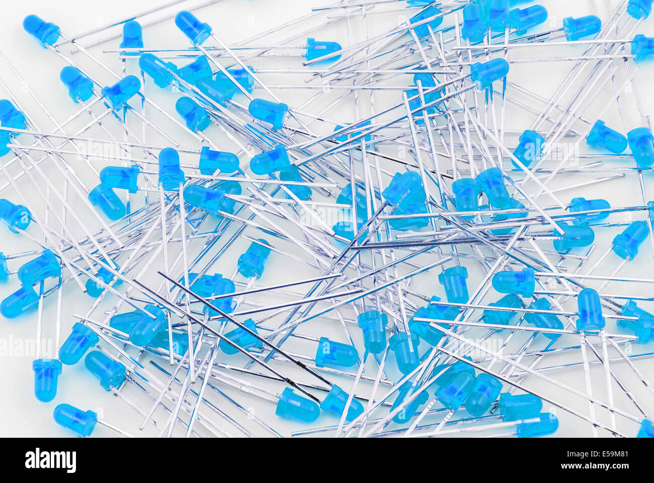 Blue LED Light Bulb Background/ Texture Stock Photo - Alamy