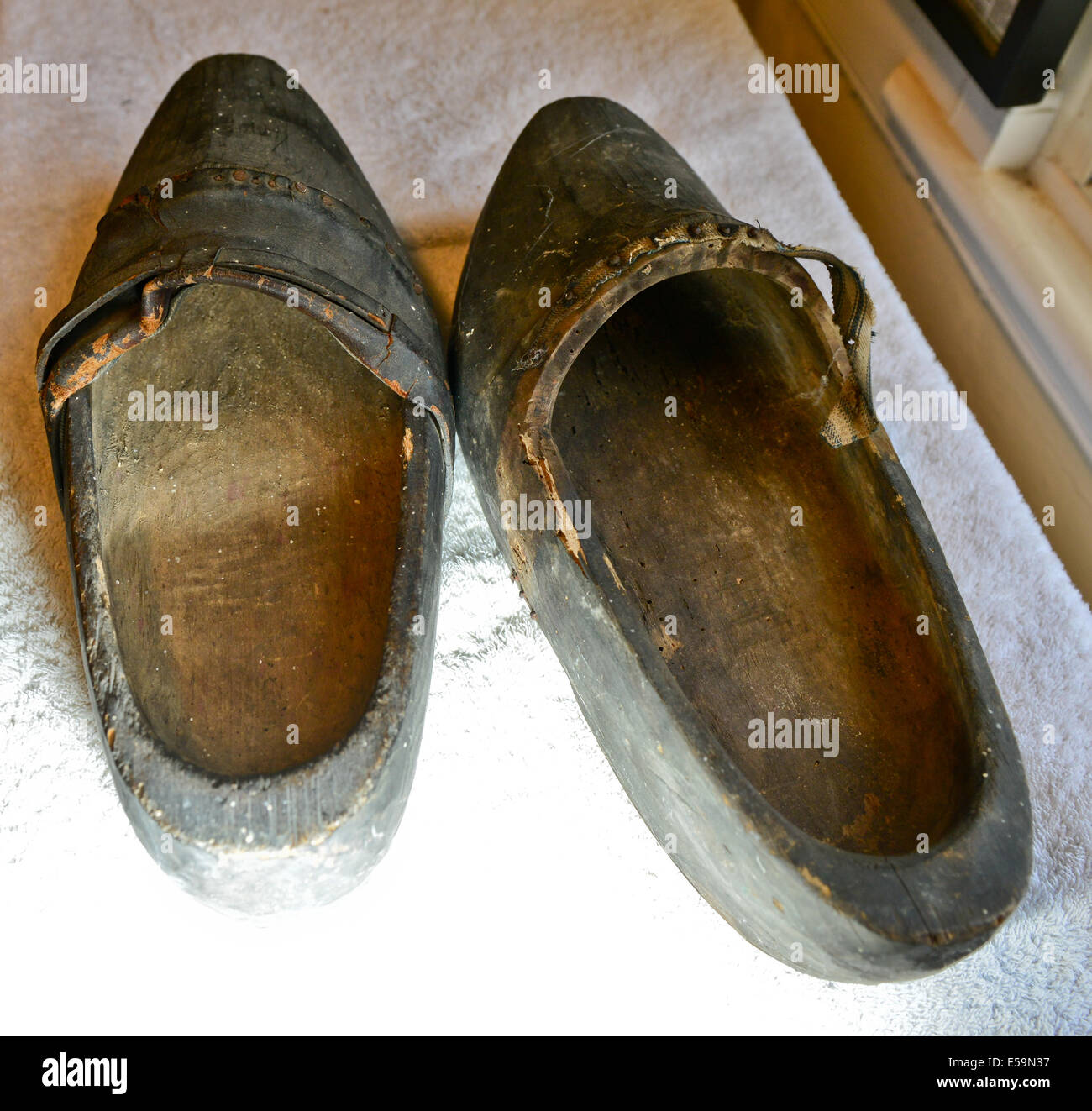 Inmate Clogs Picture By:Jules Annan Picture Shows:Well worn homemade clogs used by ...