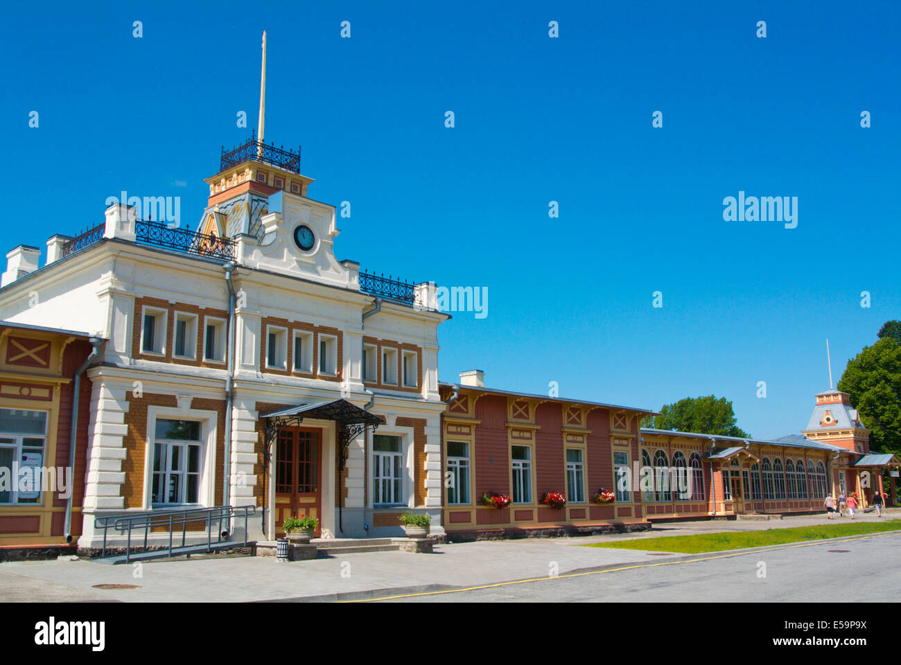 Former railway station now housing railway museum, Haapsalu, Estonia, Baltic states, Europe