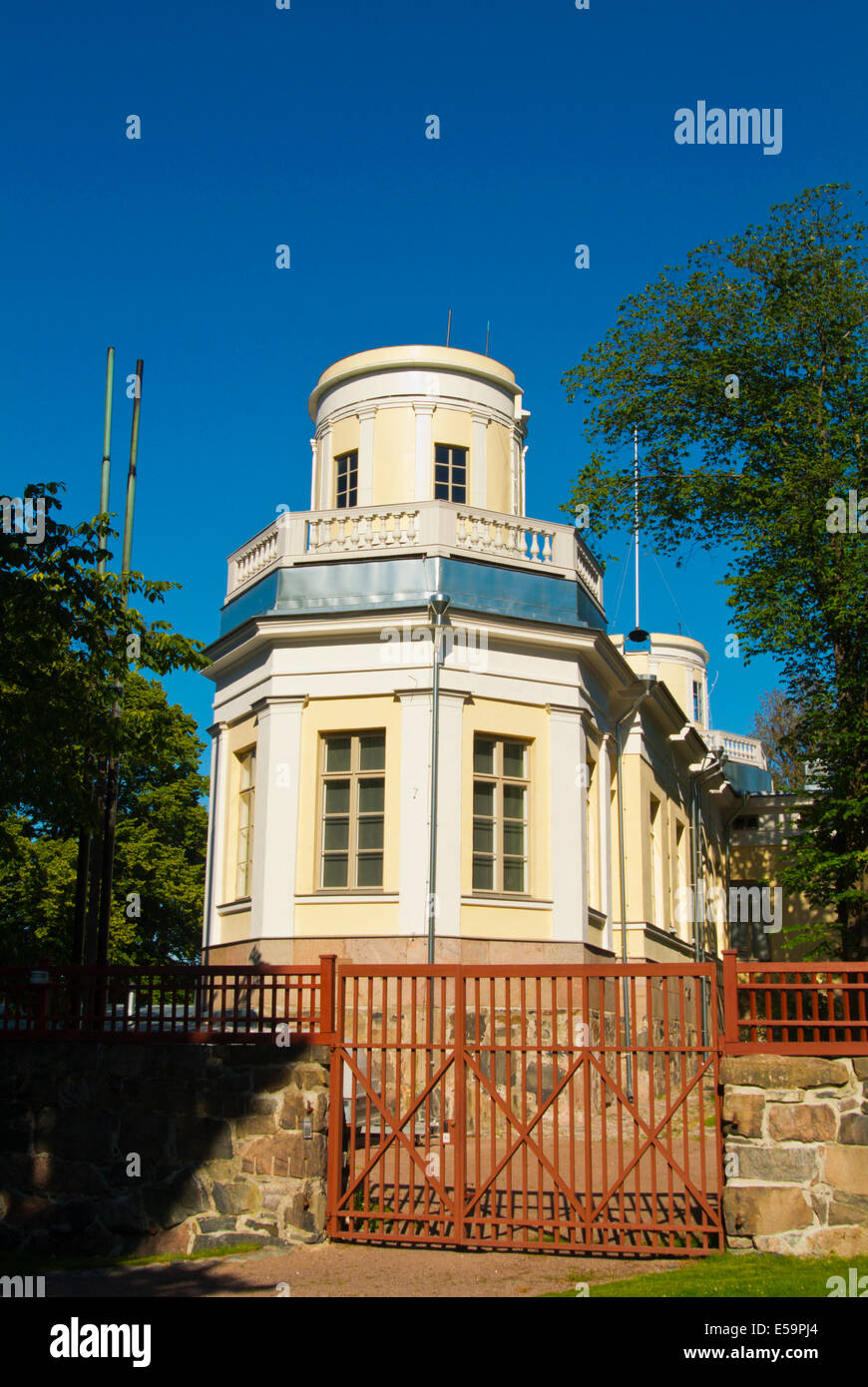 Helsingin observatorio, Helsinki University Observatory (1834), now housing part of the university museum, Helsinki, Finland Stock Photo