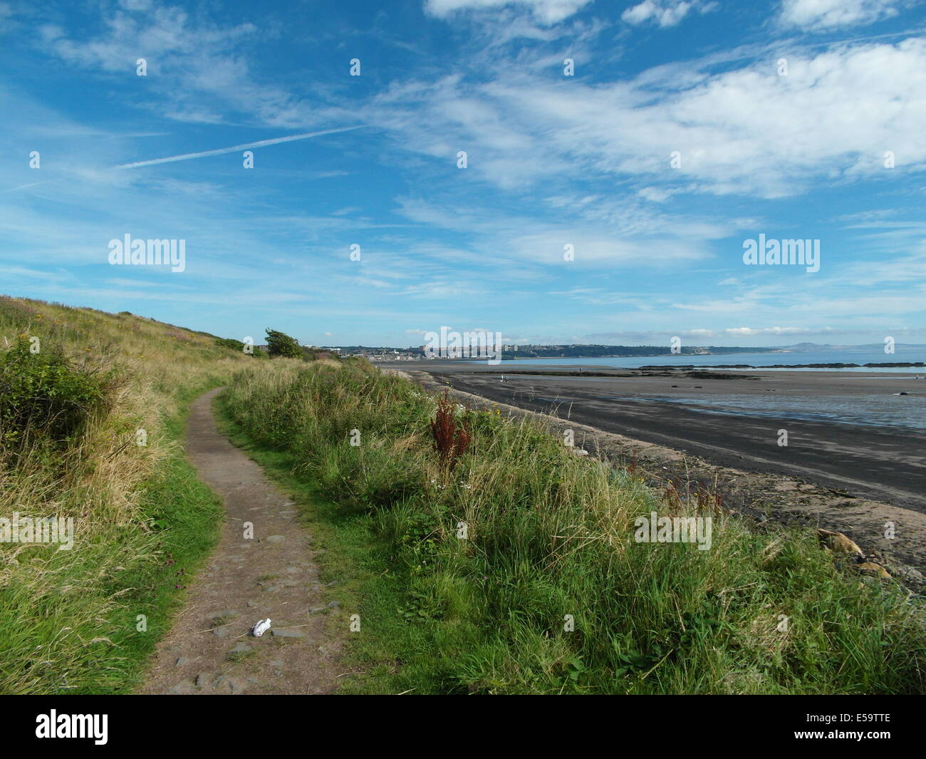 Looking to Kirkcaldy from Seafield Stock Photo Alamy
