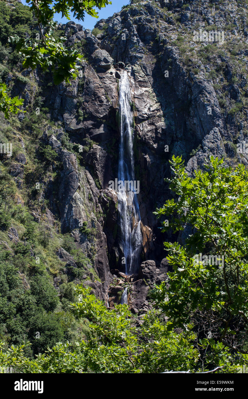 River, waterfall, Arouca Geopark, Geopark, Arouca, Portugal, Europe Stock Photo