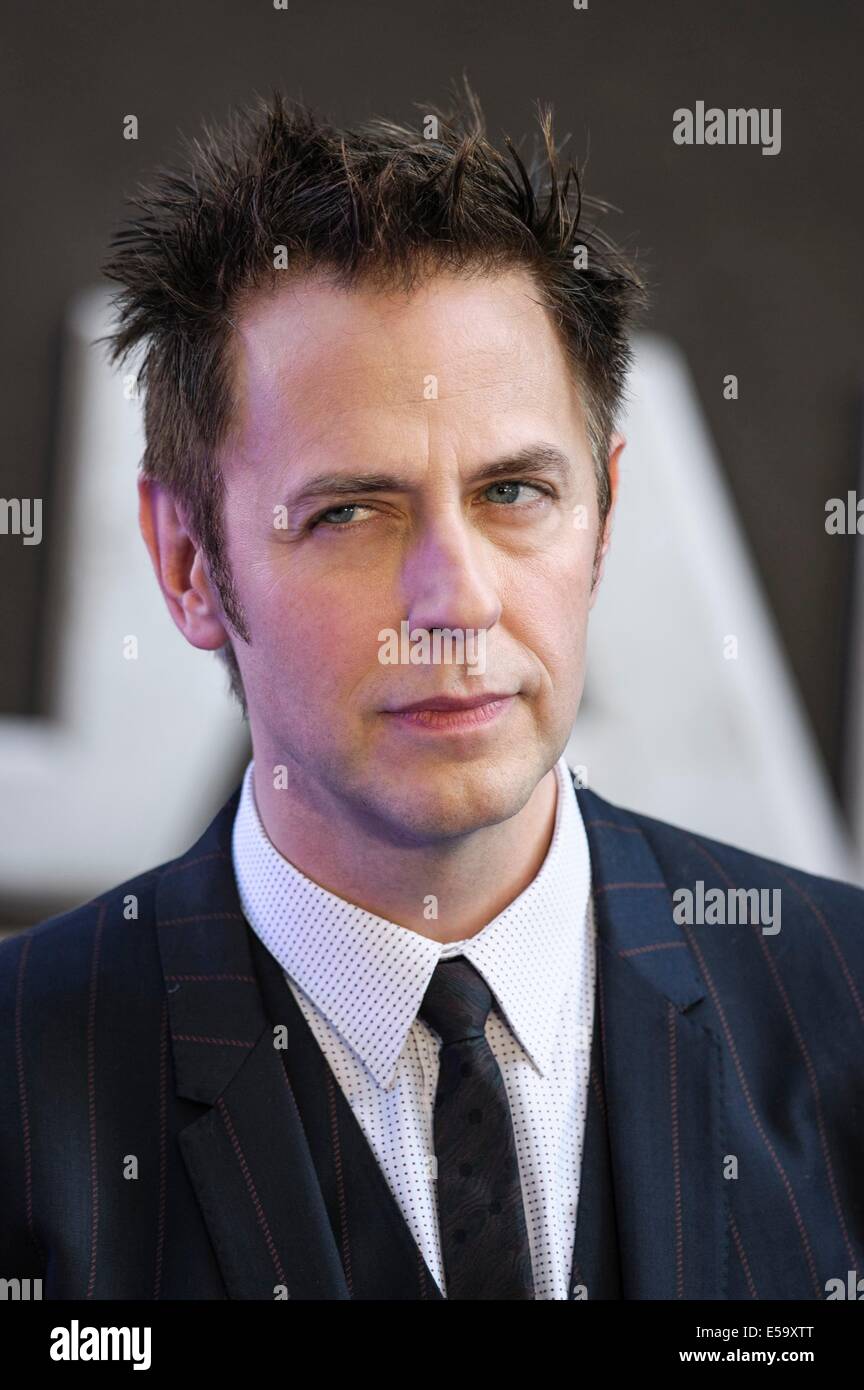 Director James Gunn attends the European Premiere of Guardians of the Galaxy on 24/07/2014 at Empire Leicester Square, London. Persons pictured: James Gunn. Picture by Julie Edwards Stock Photo