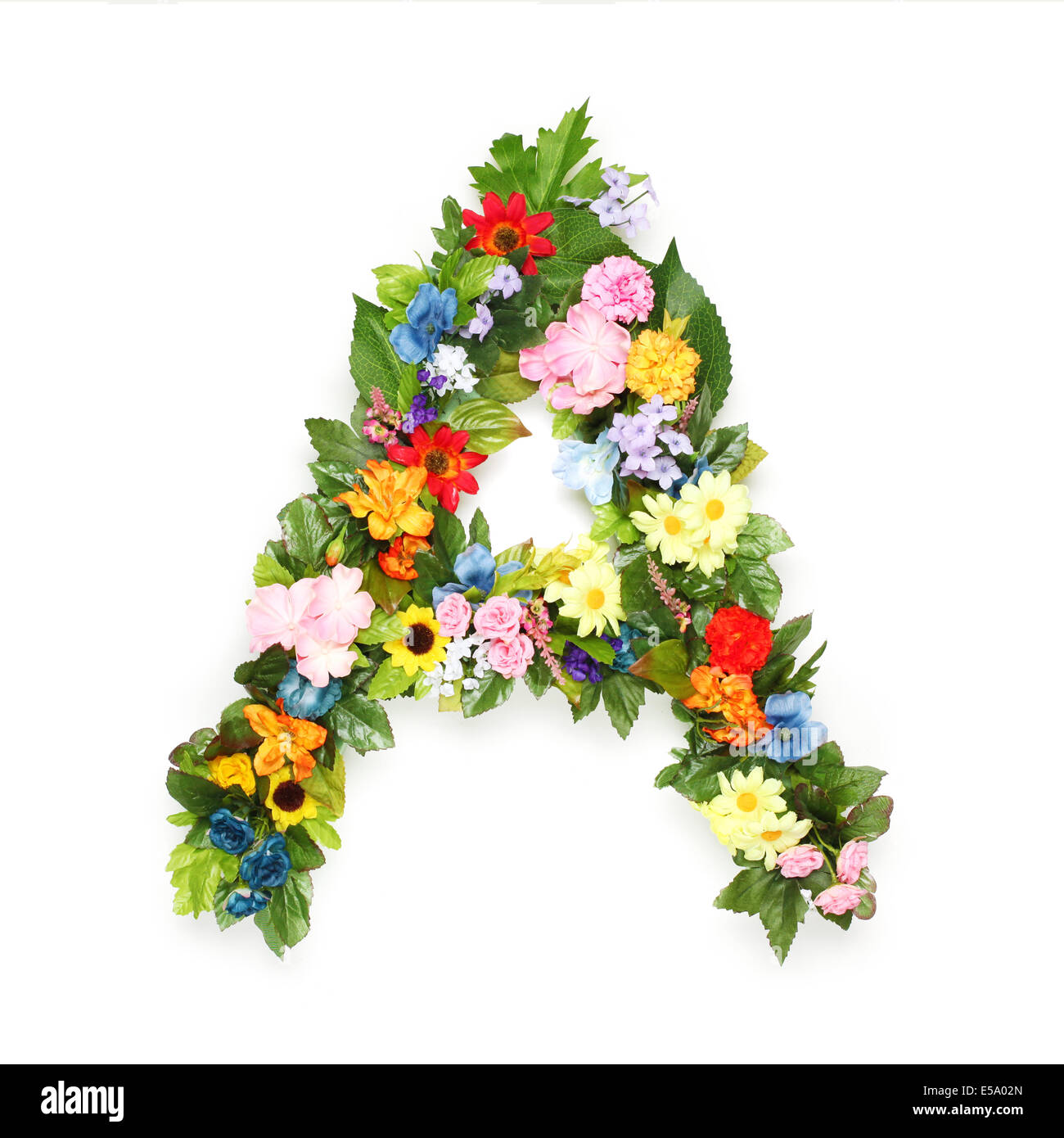 Vector Spring Alphabet Flowers Letters A High Resolution Stock Photography And Images Alamy