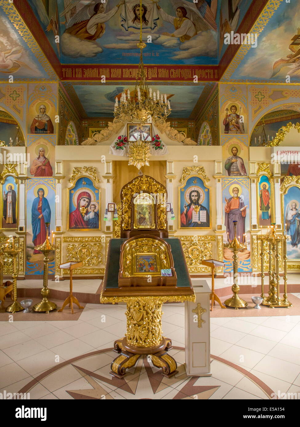Interior of St. 22nd July, 2014. Nicolas Church, Boryspil, Kyivska Oblast, Ukraine © Igor Golovniov/ZUMA Wire/Alamy Live News Stock Photo