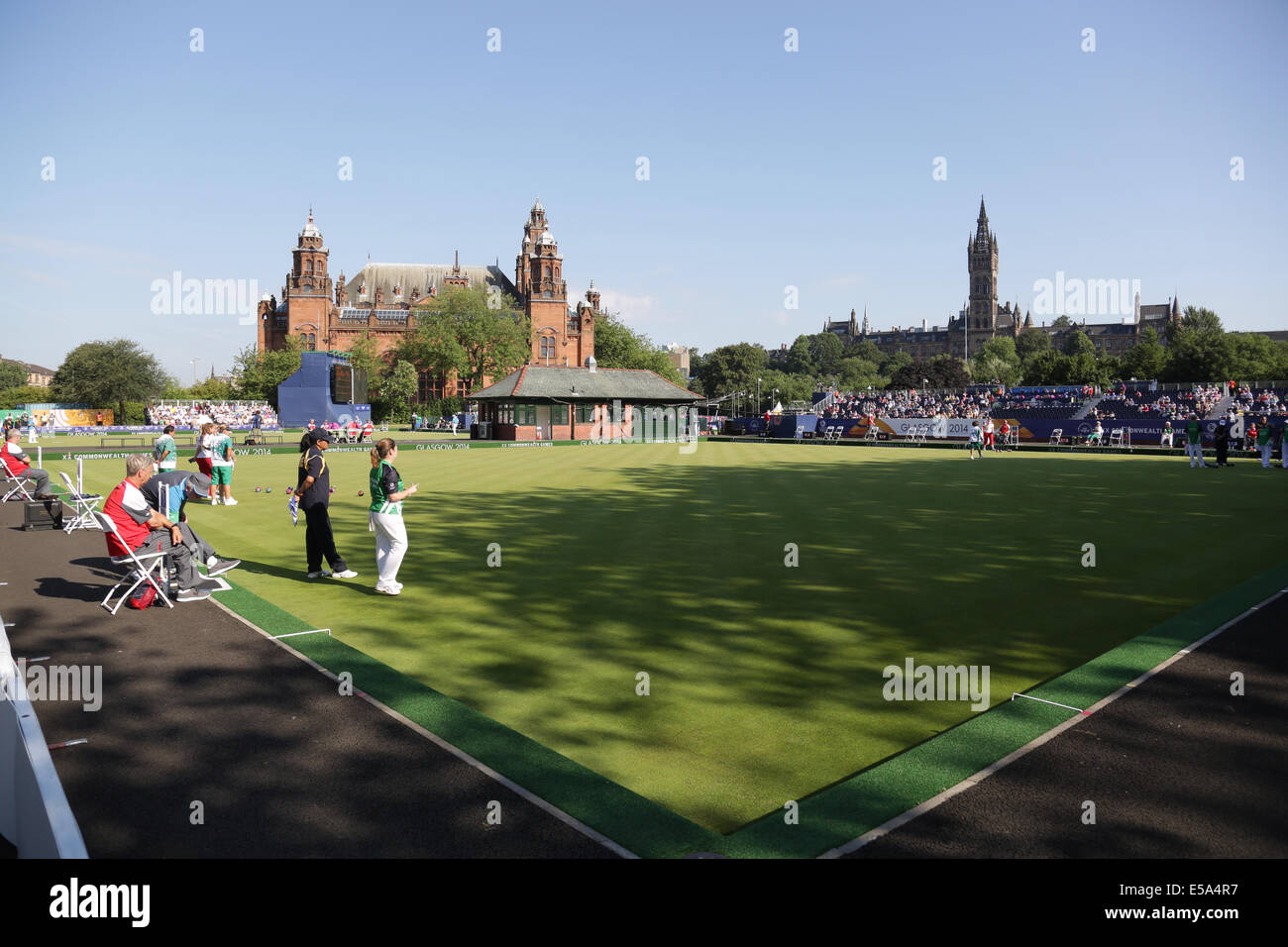 Kelvingrove Lawn Bowls Centre, Glasgow, Scotland, UK, Friday, 25th July
