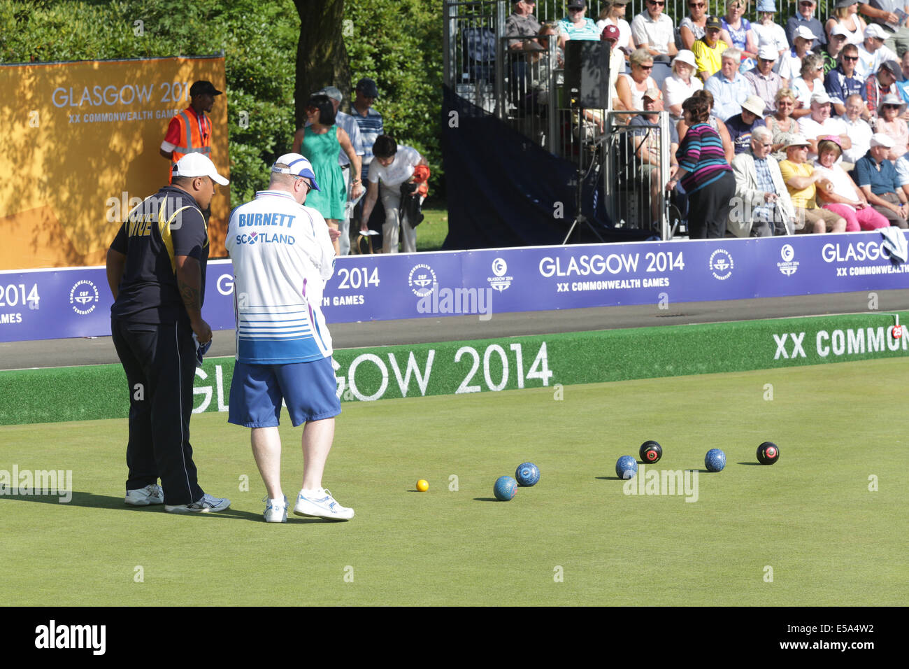 Kelvingrove Lawn Bowls Centre, Glasgow, Scotland, UK, Friday, 25th July