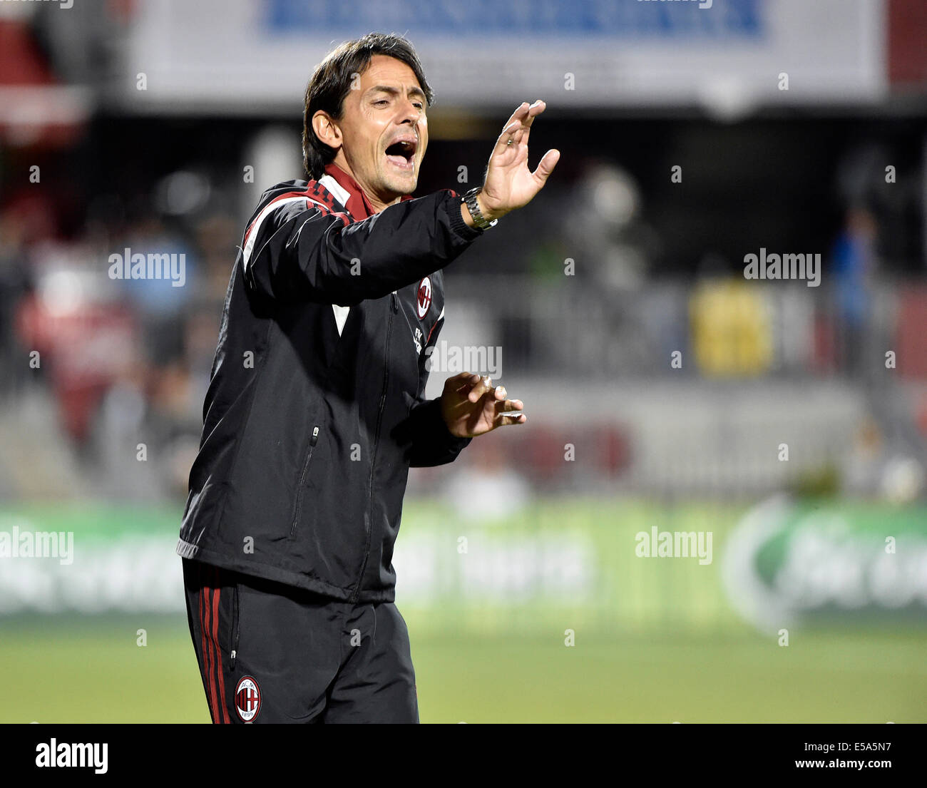 Toronto, Canada. 24th July, 2014. Guinness International Champions Cup. AC Milan v Olympiakos. Filippo Inzaghi Credit:  Action Plus Sports Images/Alamy Live News Stock Photo