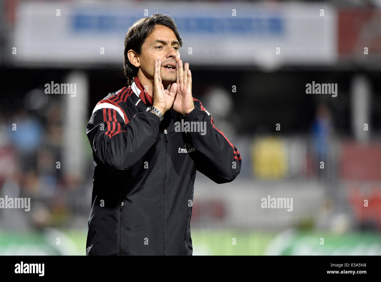 Toronto, Canada. 24th July, 2014. Guinness International Champions Cup. AC Milan v Olympiakos. Filippo Inzaghi Credit:  Action Plus Sports Images/Alamy Live News Stock Photo