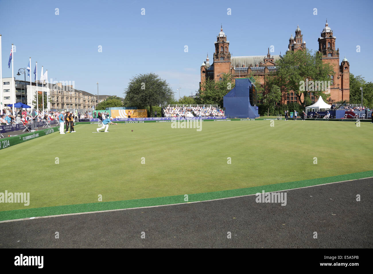 Kelvingrove Lawn Bowls Centre, Glasgow, Scotland, UK, Friday, 25th July