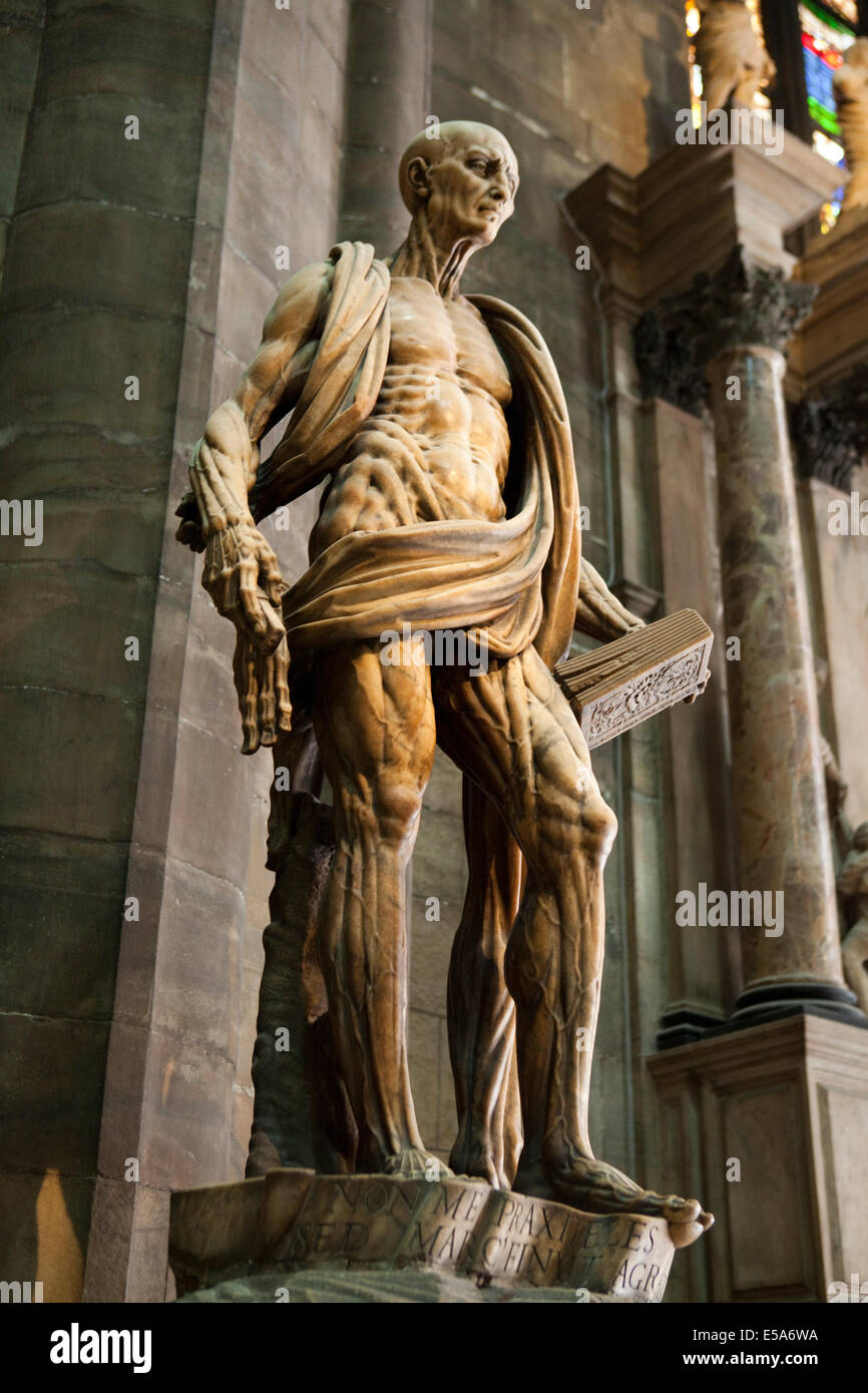 Perché San Bartolomeo è Stato Scuoiato San Bartolomeo Flayed (1562), by Marco d'Agrate in Milan Cathedral