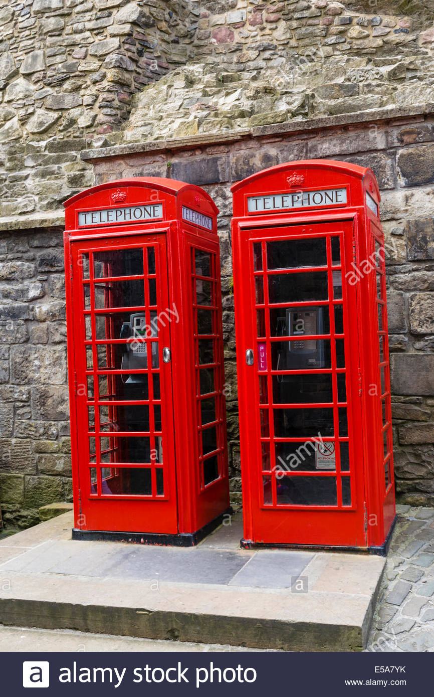 Edinburgh Telephone Boxes High Resolution Stock Photography and Images