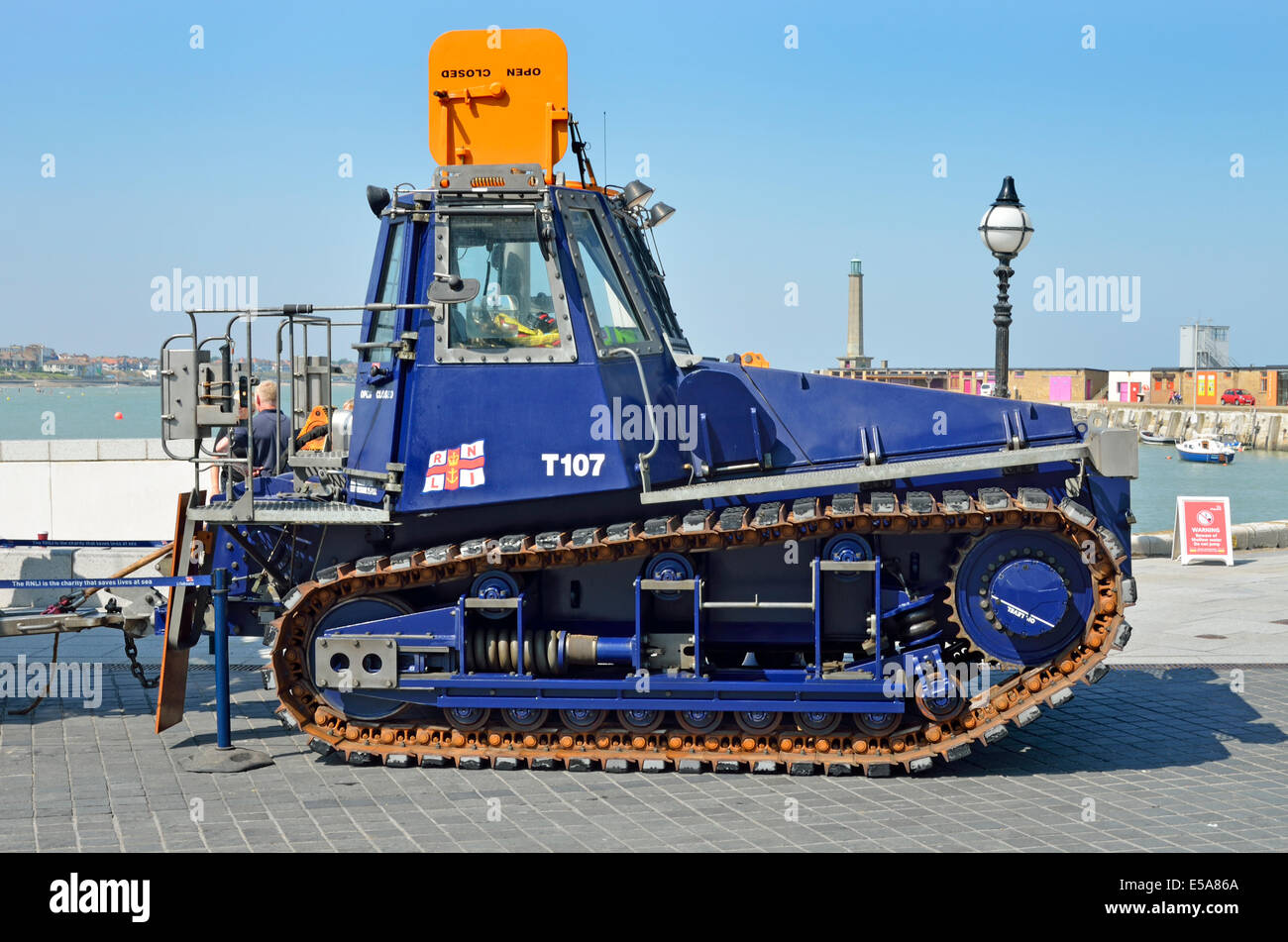 Margate, Kent, England, UK. Talus MB-H tractor for launching RNLI lifeboat Stock Photo