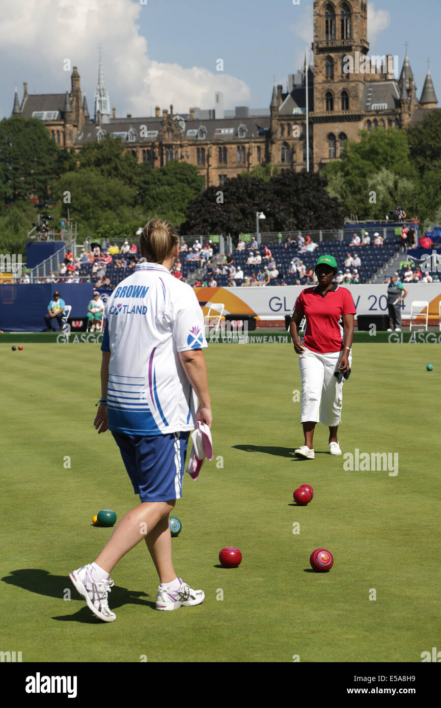 Kelvingrove Lawn Bowls Centre, Glasgow, Scotland, UK, Friday, 25th July