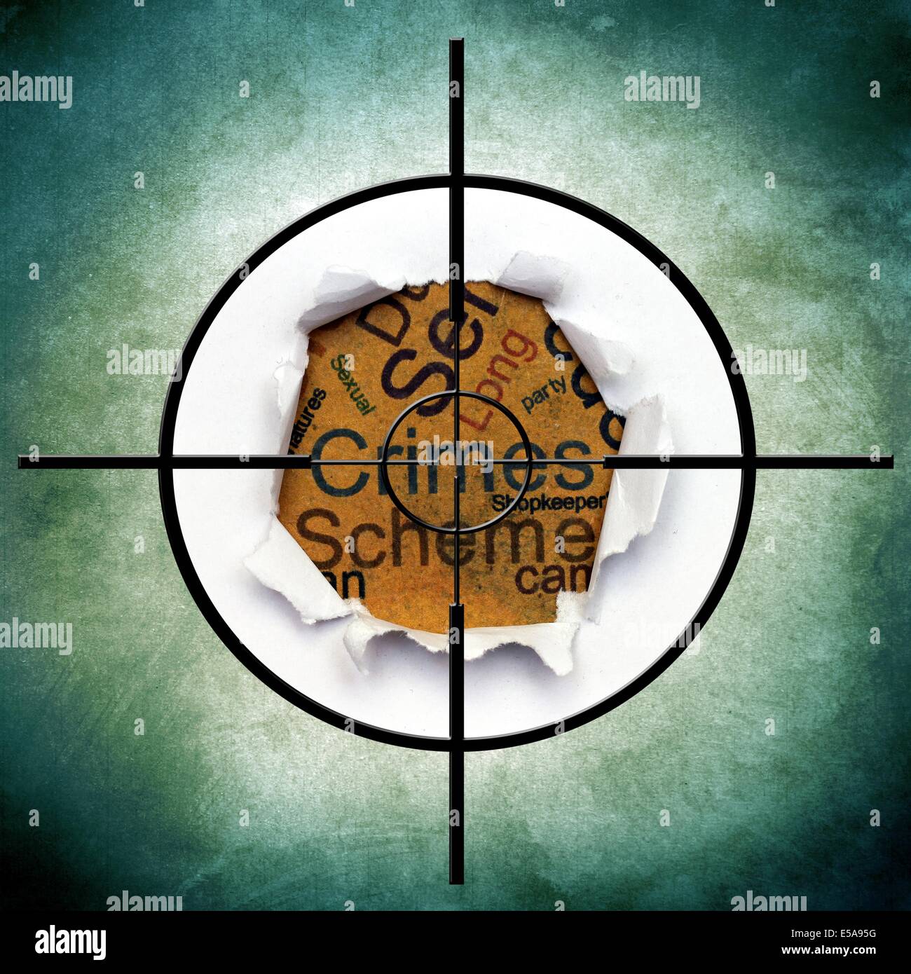 Crimes target Stock Photo