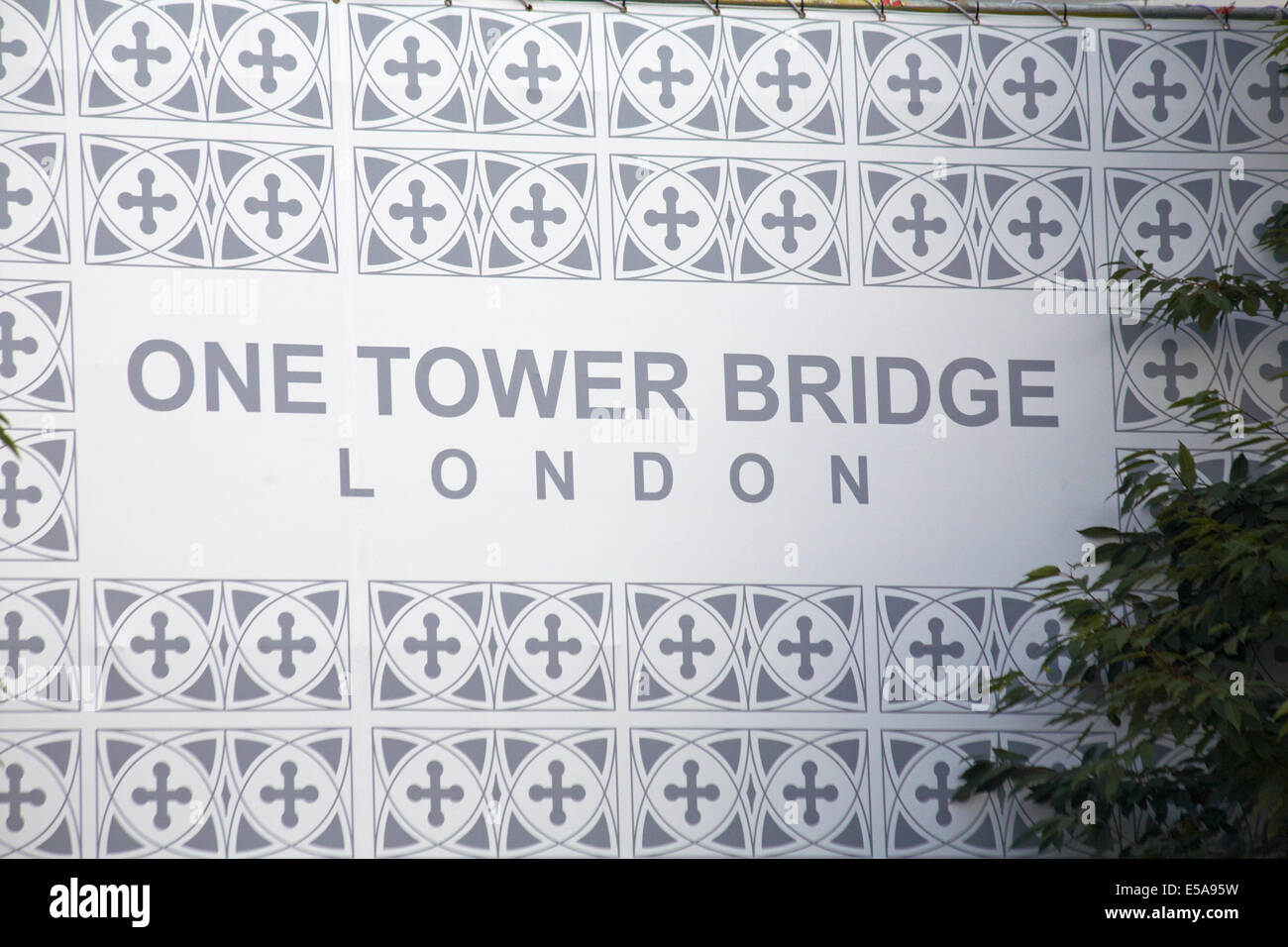 One Tower Bridge London at London in July Stock Photo