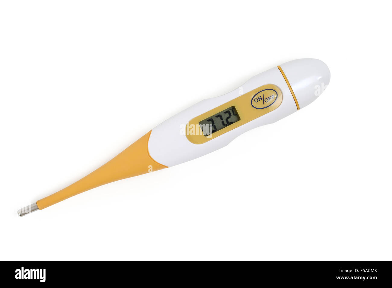 Digital thermometer with clipping path Stock Photo