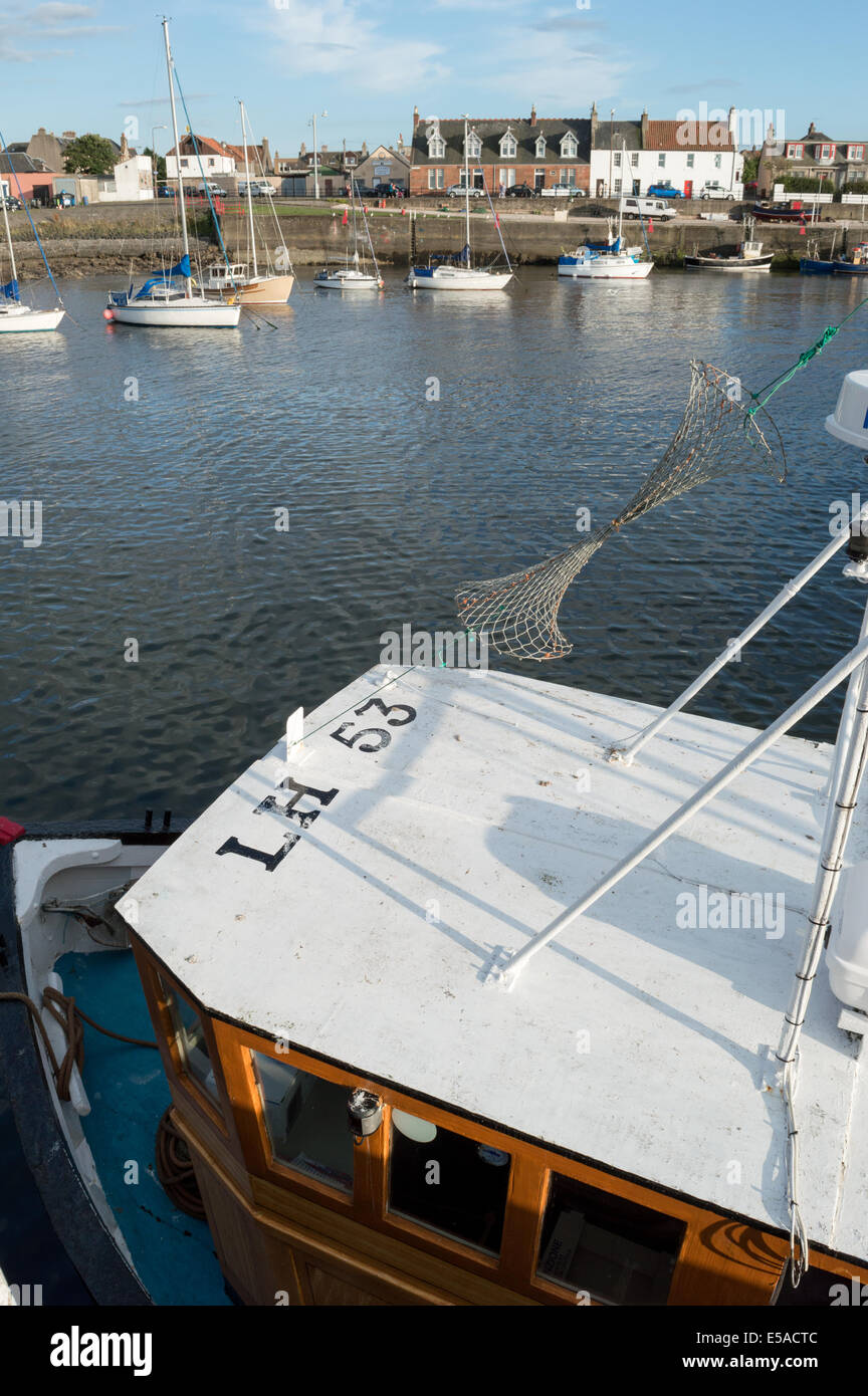 Fishing trawler at the harbour Port Seton, East Lothian Stock Photo Alamy