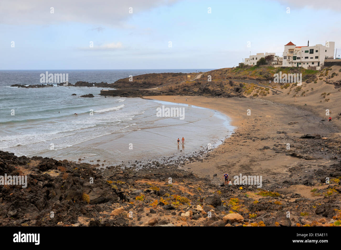 Low tide at Poris de Abona beach, Tenerife Stock Photo