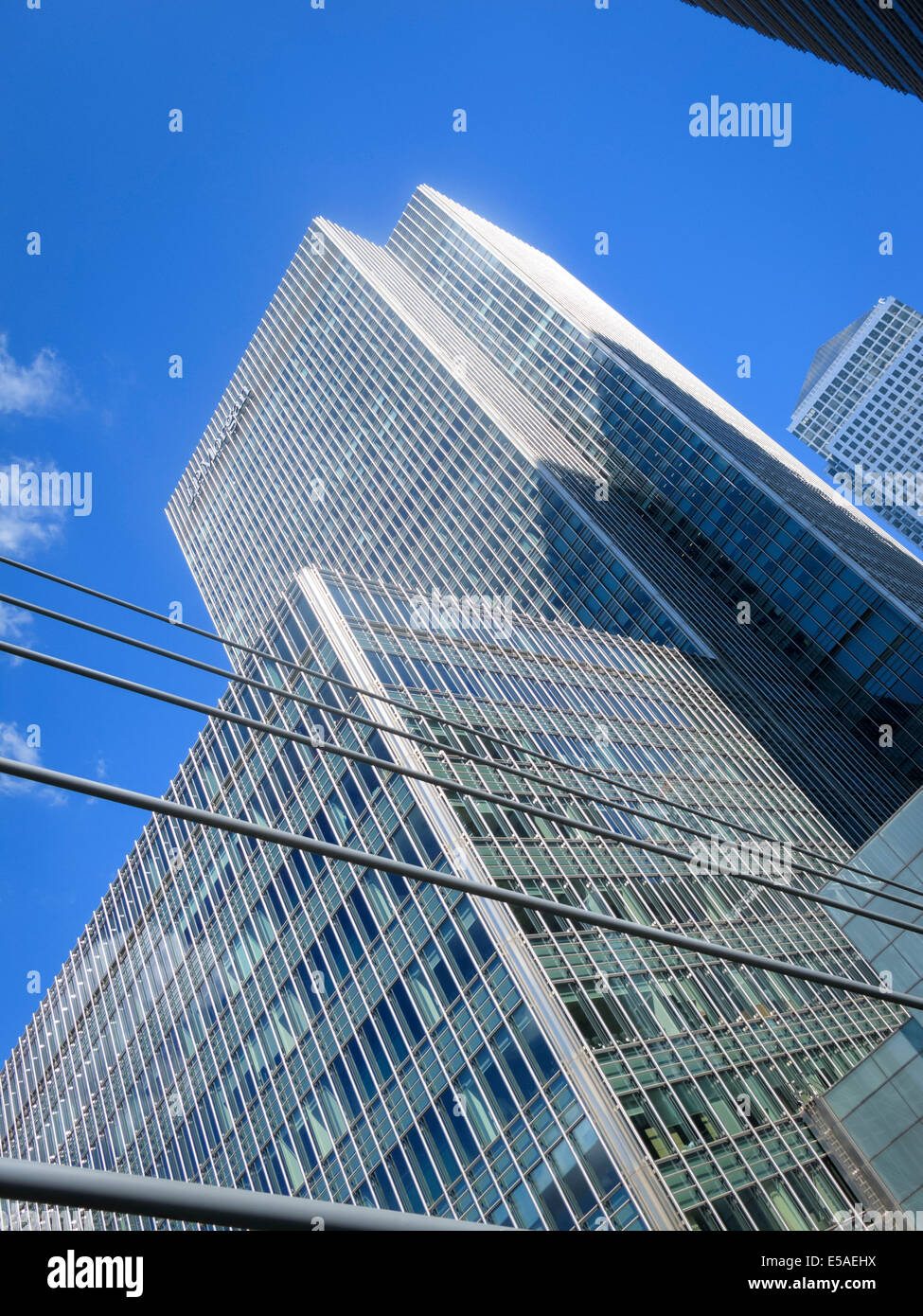 Financial District Canary Wharf Office Buildings London England Stock ...