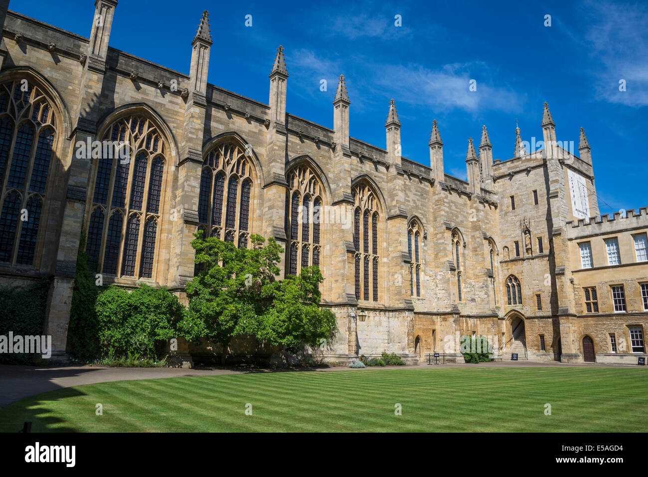 New College front quadrangle, Oxford, England, UK Stock Photo