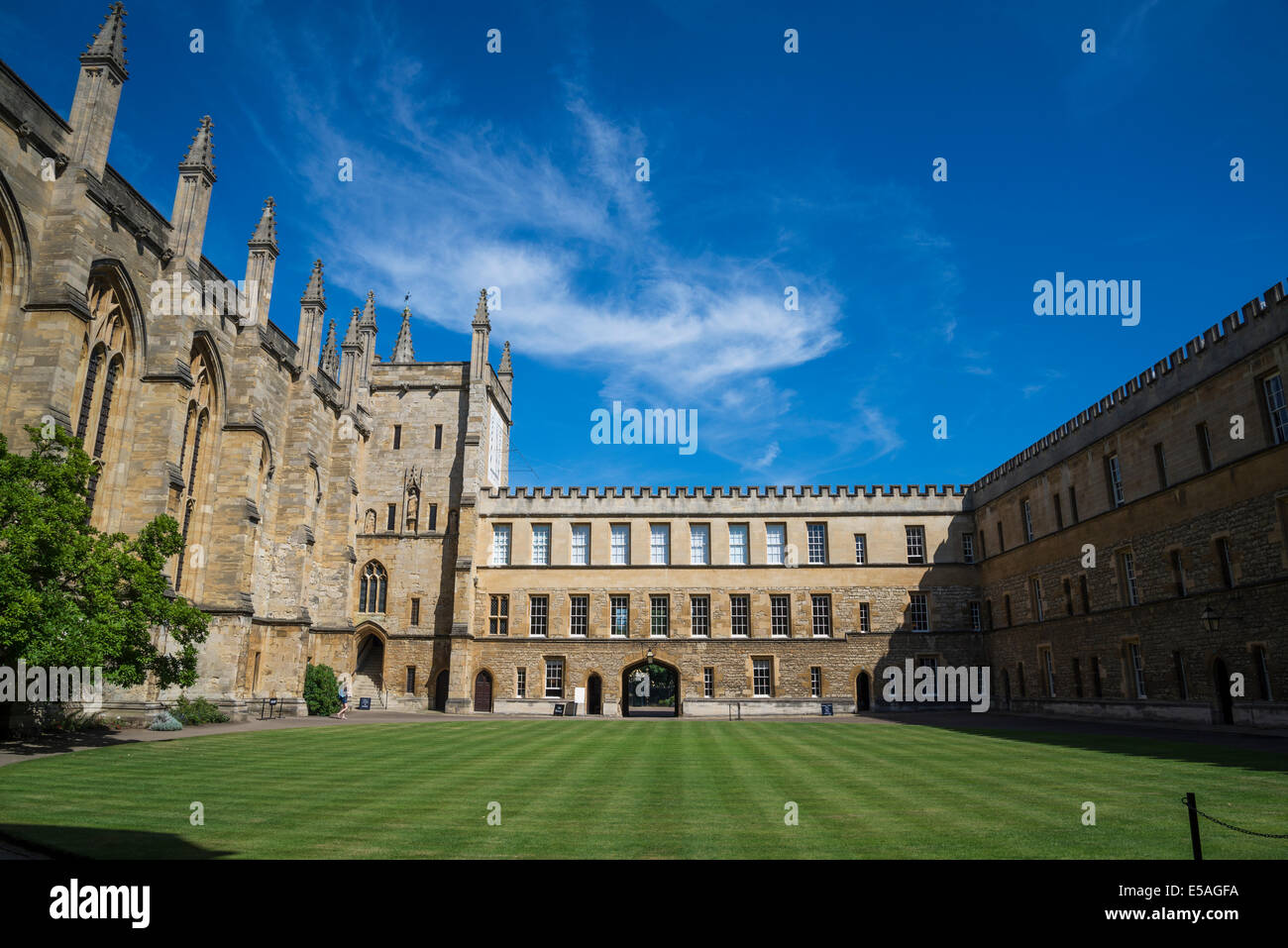 New College front quadrangle, Oxford, England, UK Stock Photo Alamy