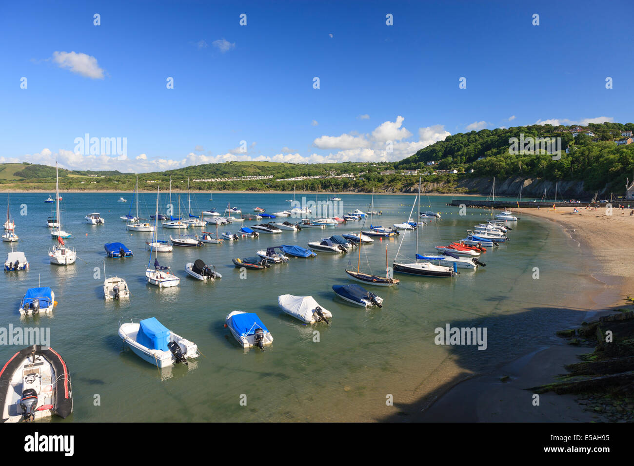 Newquay Ceredigion Wales Stock Photo Alamy